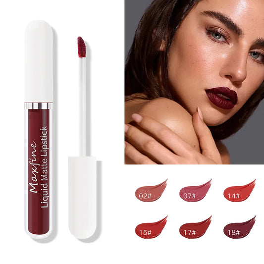 Matte Liquid Lipstick Waterproof Sexy Velvet Lip Glaze Long Lasting Moisturizing Lipstick
