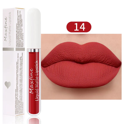 Matte Liquid Lipstick Waterproof Sexy Velvet Lip Glaze Long Lasting Moisturizing Lipstick