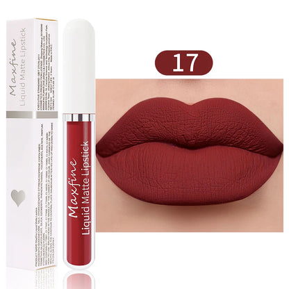 Matte Liquid Lipstick Waterproof Sexy Velvet Lip Glaze Long Lasting Moisturizing Lipstick